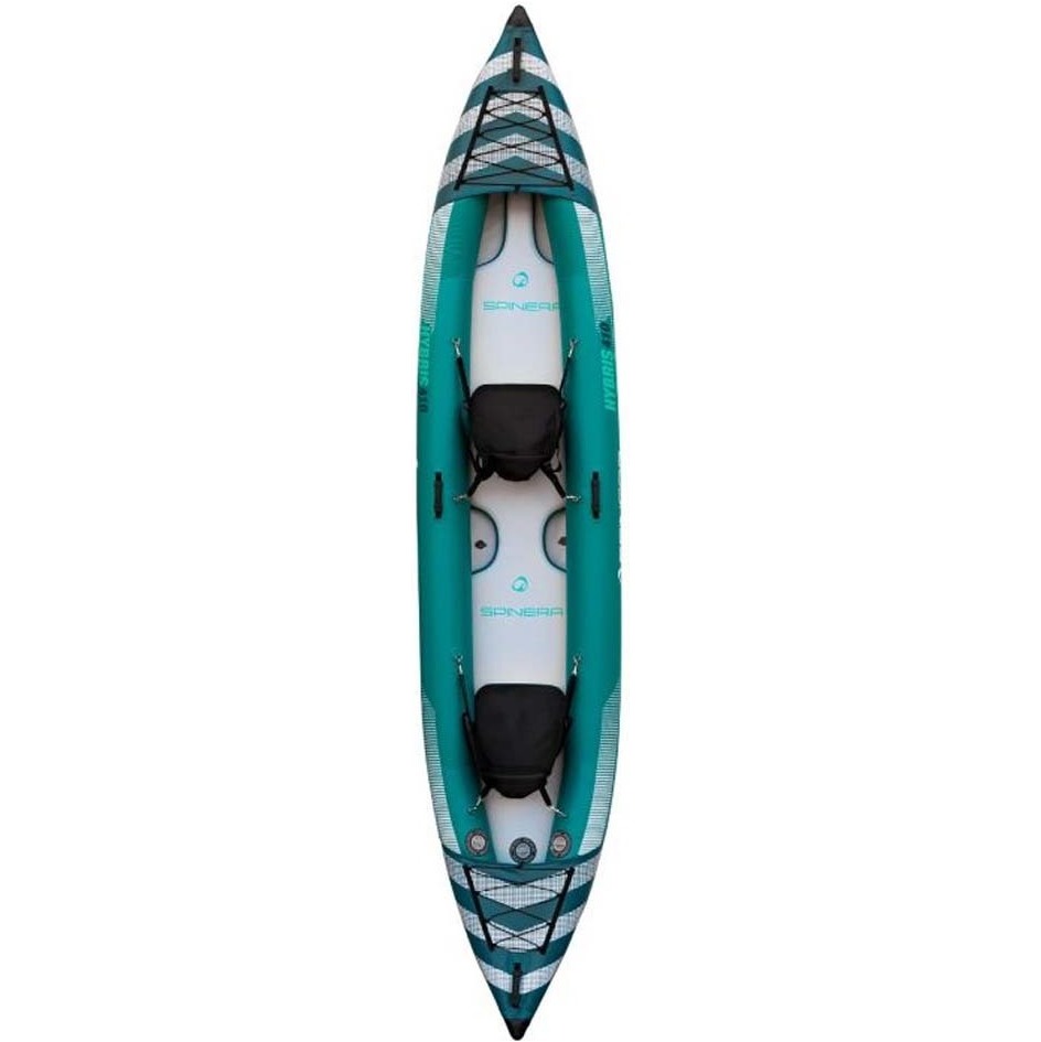 Spinera Hybris 410 HDDS 2 Person Inflatable Kayak Package Including Bag, Fins & 2 Seats